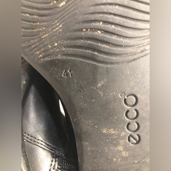 Ecco Women Black Hobart Leather Riding Knee High Boots 3 Buckle Sz 10.5 - Picture 9 of 9